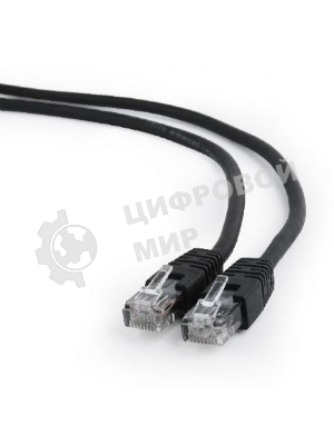 Патч-корд UTP Cablexpert cat.6, 0.5м, литой, многожильный, черный