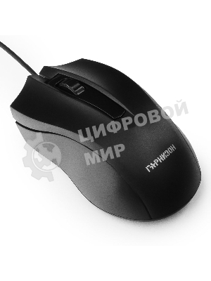 Мышь проводная Гарнизон GM-115 черный, 800 dpi, USB, кнопки - 3