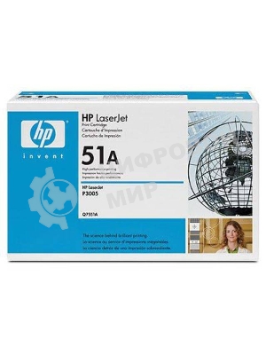 Картридж лазерный HP Q7551A черный для LJ P3005/M3035mfp/M3027mfp 6500 стр.