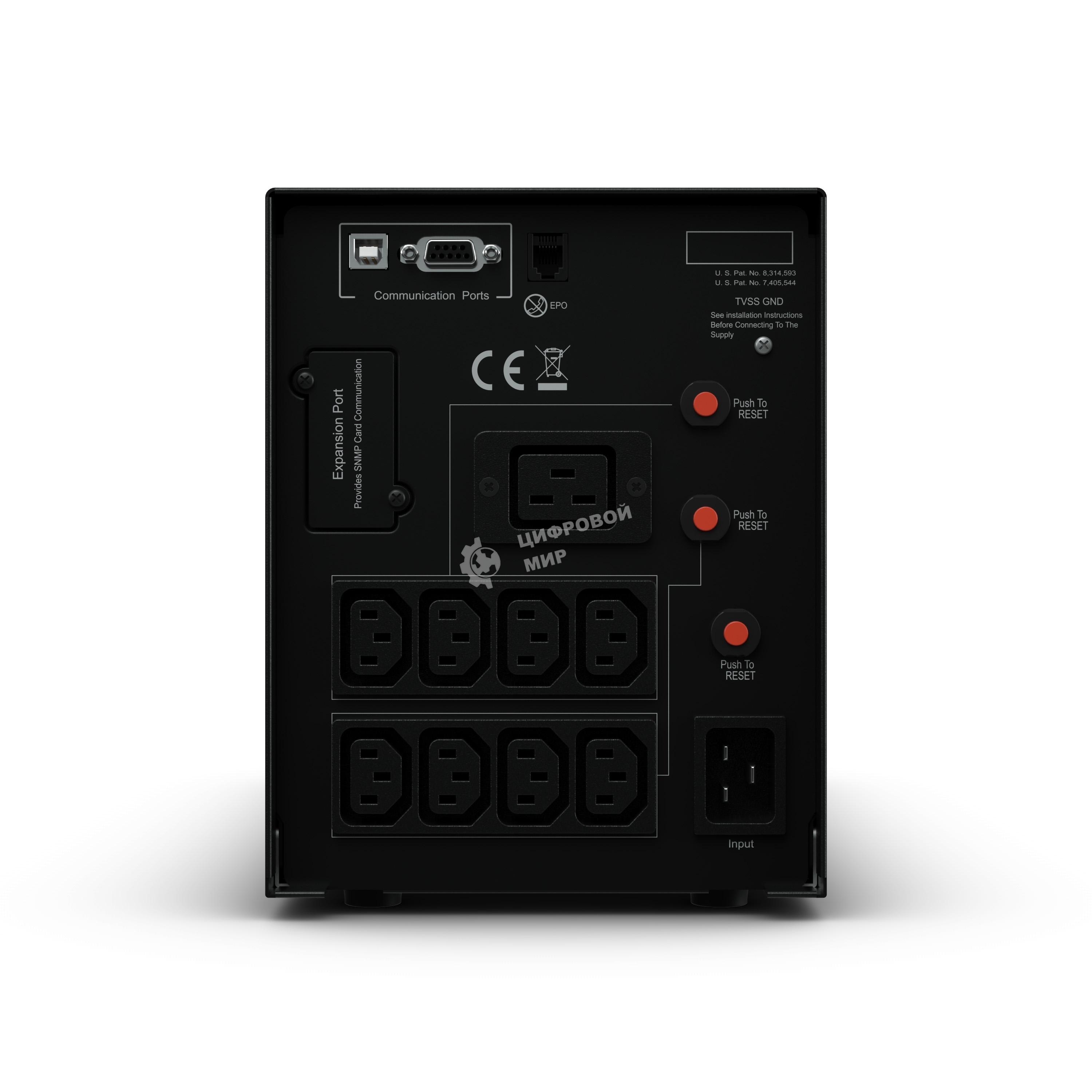 Источник бесперебойного питания CyberPower PR3000ELCDSL 3000VA/2700W USB/RJ11/45 (9 IEC)