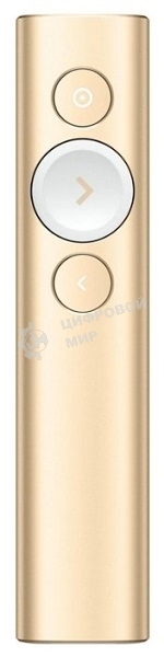 Презентер беспроводной Logitech Spotlight золотистый, радиоканал, USB, кнопки - 3