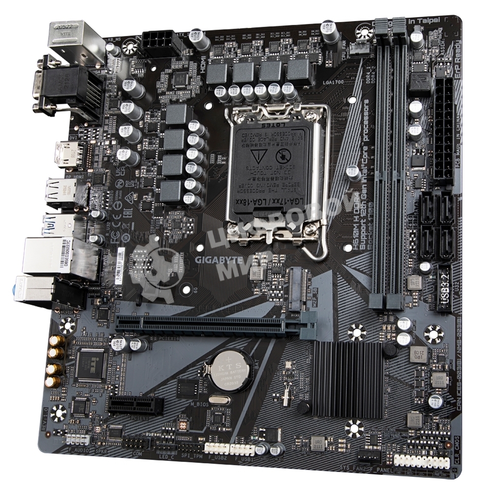 Материнская плата Gigabyte H610M H DDR4 Soc-1700 Intel H610 2xDDR4 mATX AC`97 8ch(7.1) GbLAN+VGA+HDMI