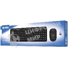 Комплект клавиатура + мышь SVEN KB-C3200W беспроводные клавиатура и мышь, черные