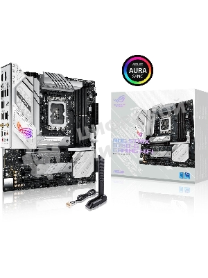 Материнская плата ASUS ROG STRIX B760-G GAMING WIFI, LGA 1700, Intel B760, 4xDDR5, 4xSATA, 2xM.2, 1xPCIe 5.0 x16, 1xPCIe 4.0 x4, 1xHDMI, 1xDP, 1x 2.5Gb LAN, 1xUSB-A 3.2 Gen 2, 2xUSB-A 3.2 Gen 1, 4xUSB-A 2.0, 1xUSB-C 3.2 Gen 1, 1xUSB-C 3.2 Gen 2x2, 5x3.5 мм, 7.1, mATX