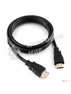 Кабель Cablexpert HDMI CC-HDMI4-5, 19M/19M, v2.0, медь, позол.разъемы, экран, 1.5м, черный, пакет