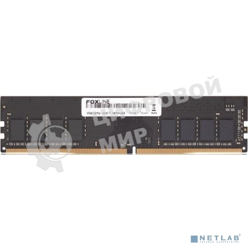 Оперативная память Foxline, DDR4, 16GB (1x16 GB), 3200 MHz, CL22, DIMM