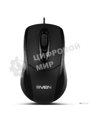 Мышь проводная SVEN RX-110 черный, 1000 dpi, USB, кнопки - 3