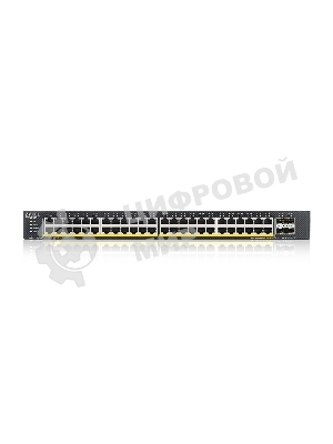 Коммутатор XGS1935-52HP, 52 Port Smart Managed PoE Switch, 48x Gigabit PoE and 4x 10G SFP+, hybrid mode, standalone or NebulaFlex Cloud, 375 Watt PoE