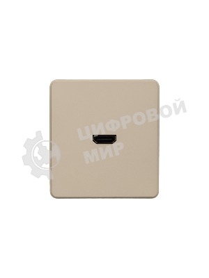 Розетка KRANZ ROUND HDMI с/у шелк