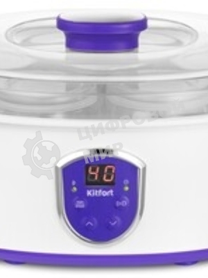 Йогуртница Kitfort КТ-2088-1 20Вт белый/фиолетовый