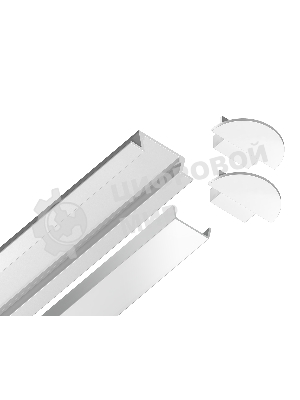 Алюминиевый профиль Ambrella light GP1001WH белый 2000*21.5*6.8