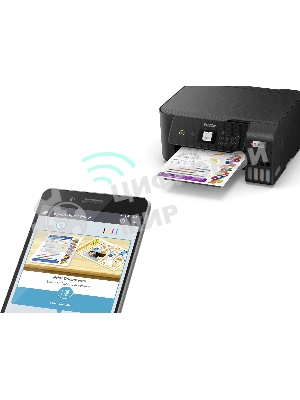 МФУ струйное Epson L3260 (C11CJ66409/C11CJ66507/C11CJ66511/C11CJ66414/C11CK58507), A4, цветной, печ. до 33 стр/мин. (ч/б) до 15 стр/мин. (цвет), 1440 x 5760 dpi (печать) 1200x2400dpi (скан.), USB, Wi-Fi, Air Print, Mopria
