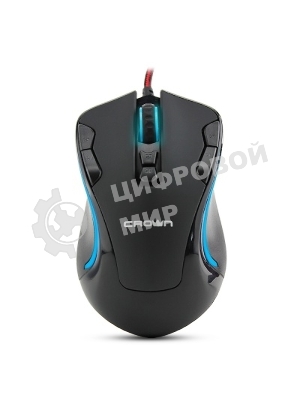 Мышь проводная Crown Gaming CMXG-804 черный, 2000 dpi, USB, кнопки - 9