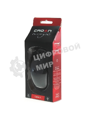 Мышь проводная Crown CMM-31 черный, 1000 dpi, USB, кнопки - 3