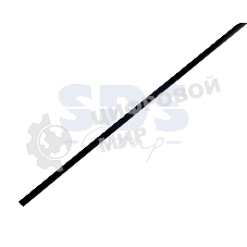 Термоусаживаемая трубка Rexant 3,0/1,5 мм, черная (бухта 200 м)