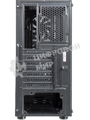 Компьютерный корпус AeroCool/Formula F-33RGb черный без БП ATX 3x120мм 2xUSB 2.0 1xUSB 3.0 audio bott PSU