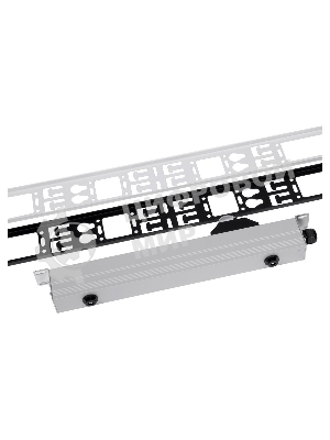 Вертикальный кабельный органайзер в шкаф, ширина 150 мм 42U, черный