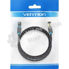 Патч-корд Vention прямой SFTP cat.8 RJ45 - 5м. черный Тканевая оплетка