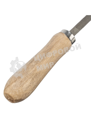 Напильник Сибртех, 150 мм, трехгранный, деревянная ручка