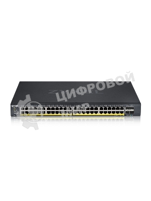 Коммутатор XGS1935-52HP, 52 Port Smart Managed PoE Switch, 48x Gigabit PoE and 4x 10G SFP+, hybrid mode, standalone or NebulaFlex Cloud, 375 Watt PoE