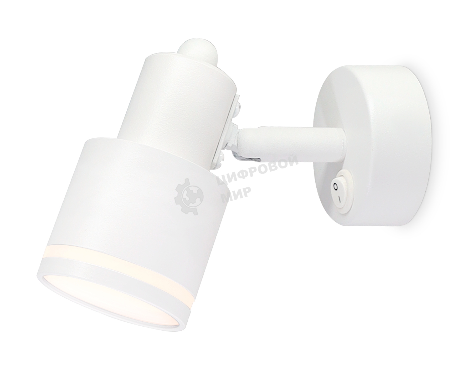 Накладной поворотный спот с выключателем Ambrella light TA1281 WH белый GU10 max 12W 100*55*132