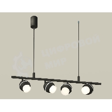 Светильник Ambrella light XB9002550/4 SBK/FR/CL черный песок/белый матовый/прозрачный MR16 GU5.3 (С9002, С1102, N7160)