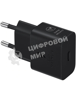 Сетевое зарядное устройство Samsung EP-T2510 25W Type-C черный + cable