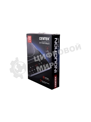 Плита настольная электрическая Centek CT-1517 черный, 2 кВт, индукция, конфорки - 1, стеклокерамика, сенсор