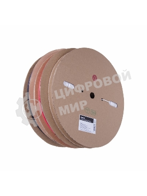 Термоусаживаемая трубка Rexant 3,0/1,5 мм, черная (бухта 200 м)