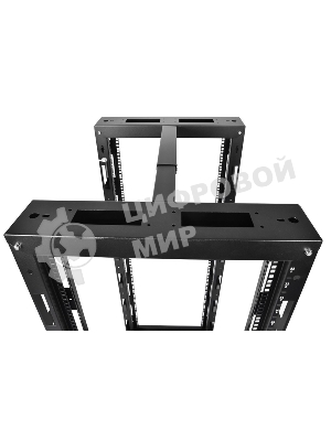 Стойка телеком. универсальная 33U двухрамная, цвет черный (СТК-33.2-9005) (1 коробка)