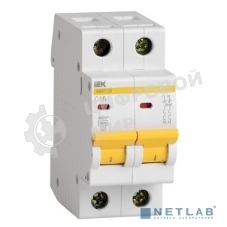 Выключатель автоматический модульный 2п C 2А 4.5кА ВА47-29 IEK MVA20-2-002-C