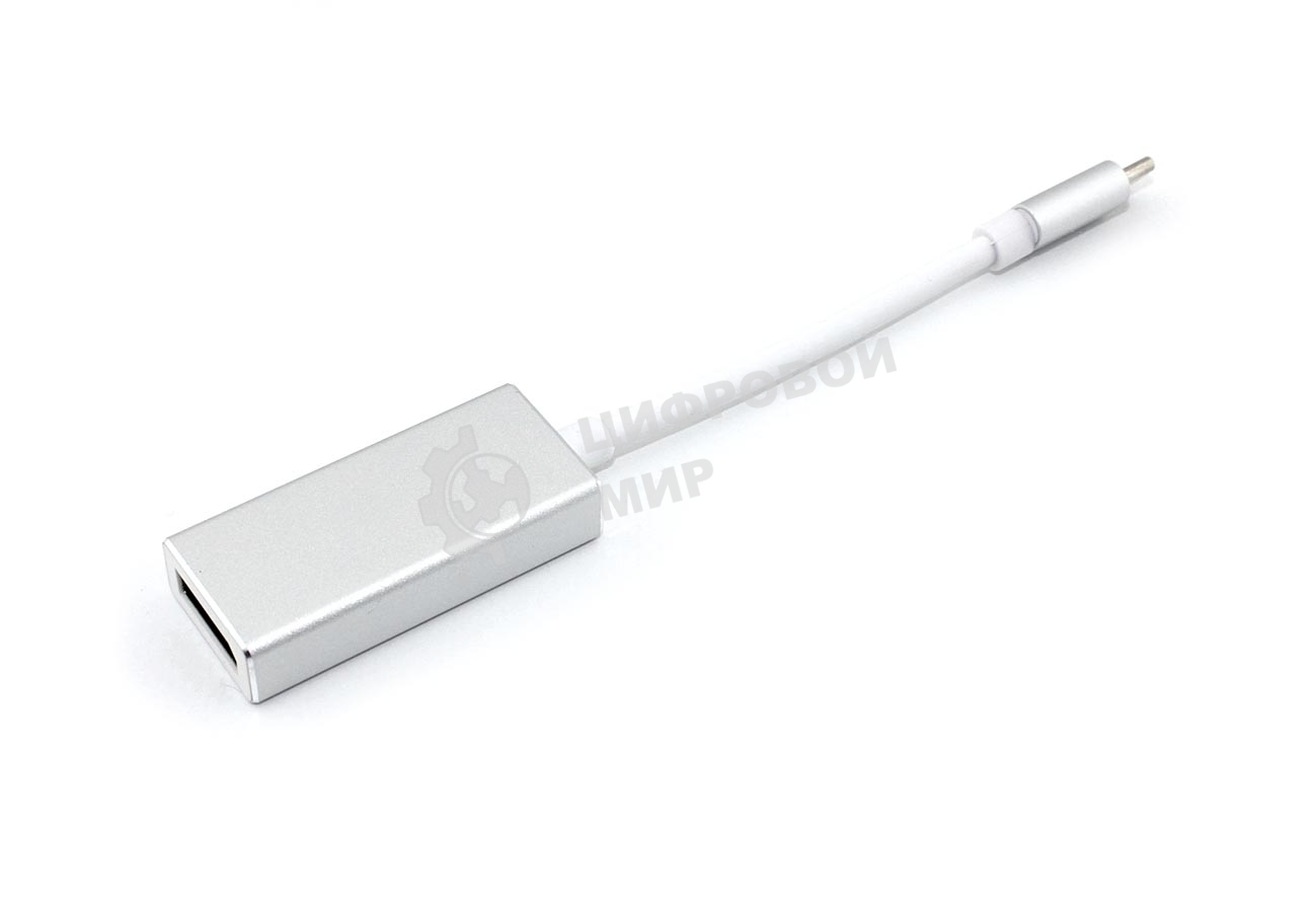 Адаптер Type-C на Display Port, серебро