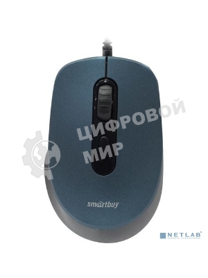 Мышь проводная беззвучная Smartbuy ONE 265-B синяя / 40 SBM-265-B
