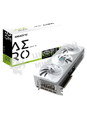 Видеокарта Gigabyte GV-N507TAERO OC-16GD 1.0 NV RTX 5070TI 16Gb 256bit GDDR7 2805/28000/HDMIx1/