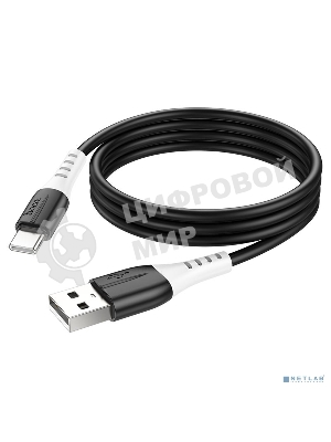 Кабель USB Type-C/HOCO HC-68575 X82/1m/3A/Силикон/Black