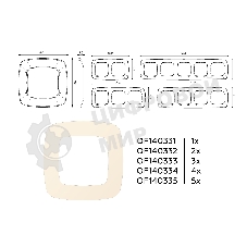 Рамка OMEGA Ecta (Бежевый матовый) 3-ая OF140333