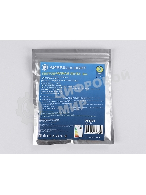 Светодиодная лента Ambrella light GS3403 2835 240Led/ 20W m/ 24V IP20 6500K/ 5000*10*1.2mm (2 конт.)
