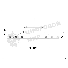 Светильник Ambrella light TN51912 WH/GD белый/золото GX53 max 12W D115*23