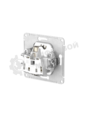 Розетка AtlasDesign 16А с заземл. быстрозажим. клем. механизм белый SE ATN000143S