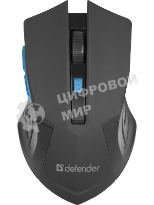 Мышь беспроводная Defender Accura MM-275 синий, 1600 dpi, радиоканал, USB, кнопки - 6
