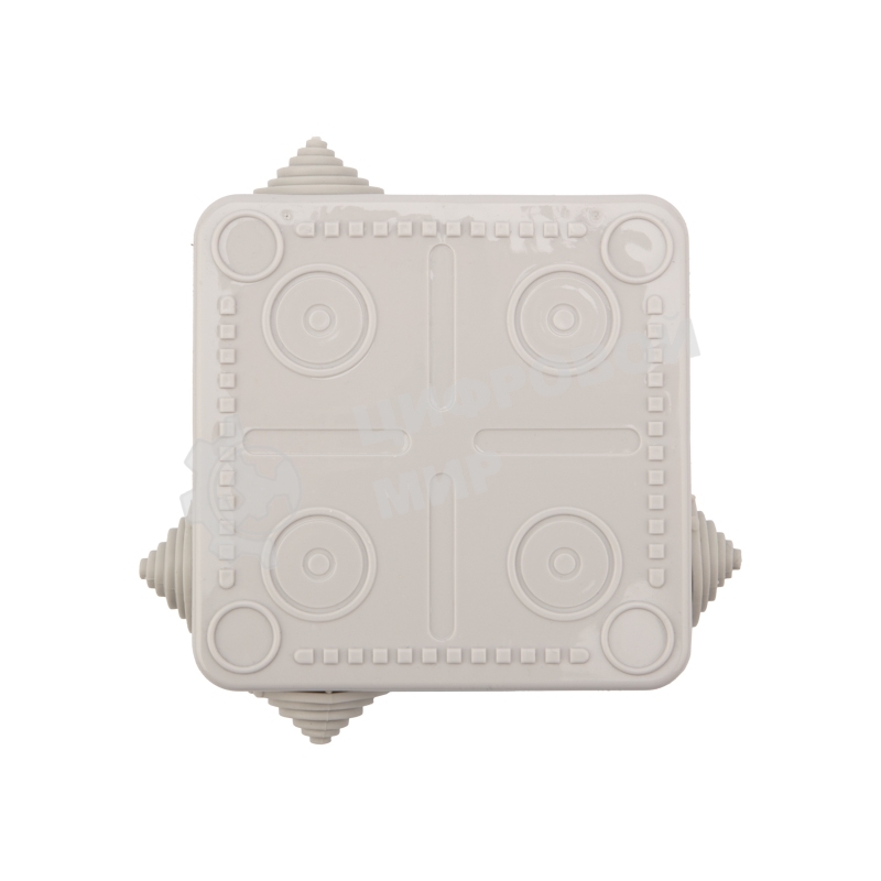 Коробка распределительная Rexant наружного монтажа с откидной крышкой 100х100х50 мм, IP54