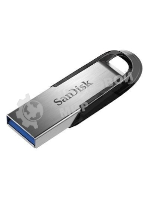 Флешка USB Sandisk CZ73 Cruzer Ultra Flair (SDCZ73-032G-G46), 32Gb, USB 3.0, R/W 150/45, серебристый/черный