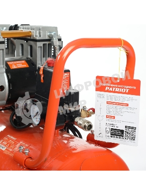 Компрессор поршневой безмасляный Patriot WO 80-360, 360 л/мин, 8 бар, 2200 Вт, 80 л, быстросъем и 