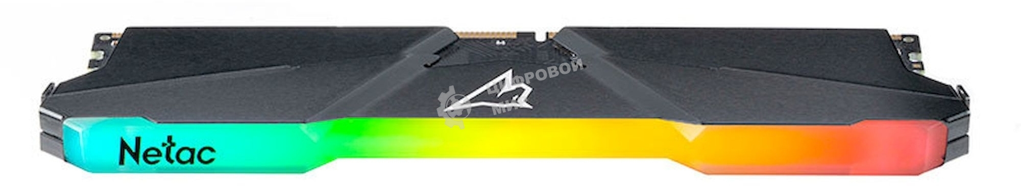 Оперативная память NETAC Shadow, DDR4, 16GB (2x8GB), 3200MHz, CL16, DIMM, с радиаторами, RGB, серый