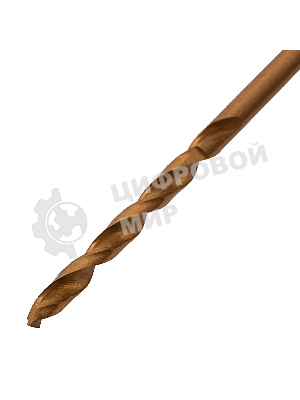 Сверло по металлу Matrix, 2,5 мм, HSS, нитридтитановое покрытие, цилиндрический хвостовик