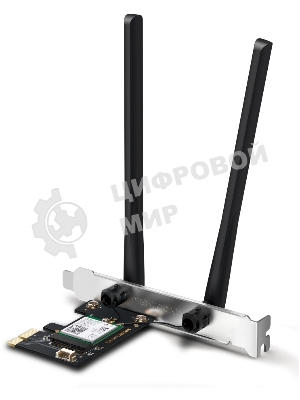 Сетевой адаптер Wi-Fi + Bluetooth Mercusys MA80XE AX3000 PCI Express (ант.внеш.несъем.) 2ант.