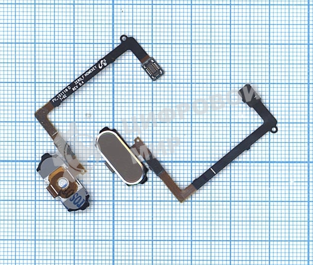 Кнопка HOME в сборе с механизмом и шлейфом для Samsung Galaxy S6 SM-G920F, золотая