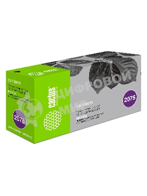 Картридж лазерный Cactus CS-TN2075 черный (2500 стр.) для Brother DCP-7010/7010R/7020/7025/7025R/FAX-2820/2825/2825R/2920/2920R/HL-2030/2030R/2040/2040R/2070N/2070/2070NR/MFC-7225/7225N/7420/7420R/7820/7820N/7820NR/7820R
