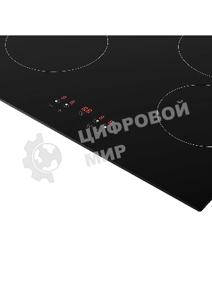 Варочная поверхность Monsher MHE 6003, Hi-Light, High-Tech, 59 см, 9 уровней мощности, блокировка управления, автоматическое отключение, таймер, сенсорное управление, черный