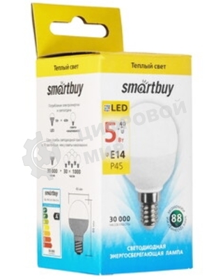 Светодиодная лампа Smartbuy FIL P45F-5W/3000/E14